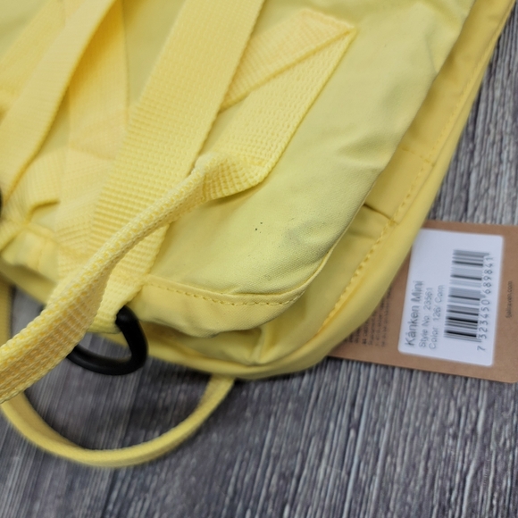 Fjallraven NWT Kanken Mini Backback In Corn Yellow main image 10